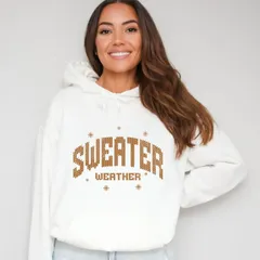 Simply Sage Market レディース トップス Tシャツ プリント セーター ニット パーカー グラフィック Simply Sage Market Sweater Weather Knit Print Womens Graphic Hoodie W