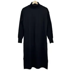 23区(ニジュウサンク) ワンピース サイズ38 M レディース美品  黒 タートルネック/ニット/ロング丈