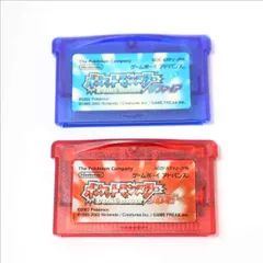 GBA ポケットモンスター ルビー サファイア 2本セット 動作未確認 ポケモン 赤 青 ソフトのみ ゲームボーイアドバンス