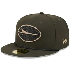 ニューエラ メンズ アクセサリー 帽子 Mens New Era Gotham Greenew York Jets 2025 Rivalries Collection Sideline Rope 59FIFTY Fitted Hat Jet Dark G グリ