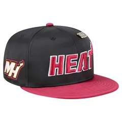 ニューエラ メンズ アクセサリー 帽子 ヴィンテージ サテン Mens New Era BlackRed Miami Heathrowback Satin Vintage Pin TwoTone 59FIFTY Fitted Hat Hea Black ブラッ