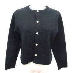 ロペピクニック ROPE Picnic カーディガン ニット 長袖 38 M 黒 ブラック /YK