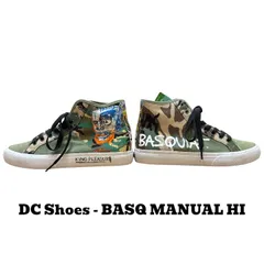 完売　DC shoes BASQ MANUAL HI ジャン＝ミシェル・バスキア コラボ　ハイカットスニーカー　ユニセックス　メンズ26cm レディース27.5cm