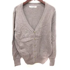 ザラ ZARA カーディガン ニット 長袖 L 茶 ブラウン /RT