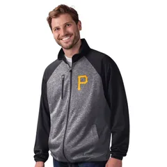 カール バンクス メンズ アウター ジャケット・ブルゾン Mens GIII Sports by Carl Banks Black Pittsburgh Pirates Runners Raglanのサムネイル
