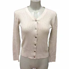 N.Natural Beauty Basic N.ナチュラルビューティーベーシック カーディガン ニット Vネック 長袖 M アイボリー 白 ホワイト /YKのサムネイル