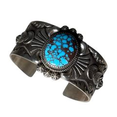 Navajo Edison Sandy Smith silver bisbee turquoise bangle - メルカリ