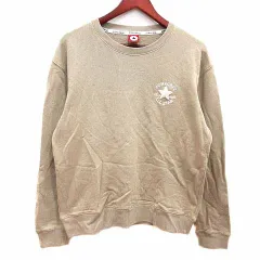 コンバース CONVERSE Tシャツ カットソー クルーネック 長袖 LL ベージュ /YKのサムネイル
