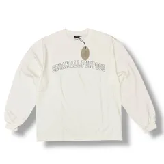 参考上代12100円 未使用 SEDAN ALL-PURPOSE 24AW Arch Logo L/S Tee アーチロゴ長袖Tシャツ カットソー セダンオールパーパス SD24F-CT01 ホワイト L （3113M）