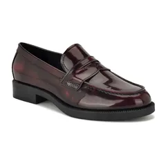 ナインウェスト レディース シューズ スリッポン・ローファー Nine West Berg Womens Almond Toe SlipOn Casualoafers Wine Patent ワイン