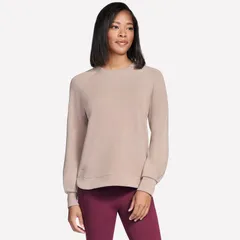 スケッチャーズ レディース トップス Tシャツ クルーネック Womenskecherskechluxelevate Crewneck Pullover Desertのサムネイル