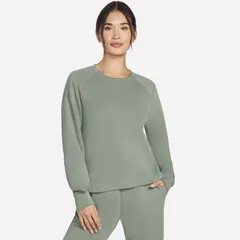 スケッチャーズ レディース トップス Tシャツ クルーネック Womenskecherskechluxelevate Crewneck Pullover Agave Green グリーンのサムネイル