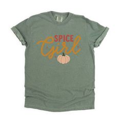 Simply Sage Market レディース トップス Tシャツ Simply Sage Market Spice Girl Pumpkin Garment Dyed Tees Moss
