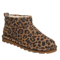 ベアパウ レディース シューズ ブーツ・レインブーツ スエード Bearpaw Shorty Exotic Womensuede Winter Boots Tobacco Leopard アニマル
