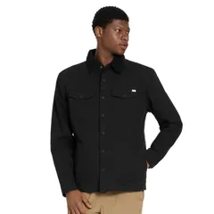 ハーレー メンズ アウター ジャケット・ブルゾン フリース Mens Hurley Canvas Fleece Lined Jacket Black ブラック