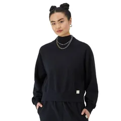 チャンピオン レディース アウター ニット・セーター ヴィンテージ モックネック Womens Champion Vintage Wash Mockneck Pullover Black ブラックのサムネイル