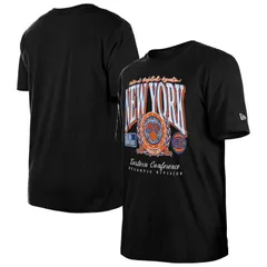 ニューエラ メンズ トップス Tシャツ Mens New Era Black New Yorknicksport Classics Enzyme Washed TShirt Kni Black ブラック