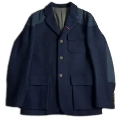 Nigel Cabourn マロリージャケット 46 ネイビー Harris Tweed ベンタイル ブロードアローバッジ ナイジェルケーボン 2000000023786のサムネイル