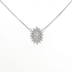 Pt/Pt850 天然ダイヤモンド 0.36ct 4.8g ネックレス - メルカリ
