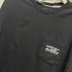 M パタゴニア メンズ ロング スリーブ ブラック