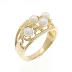 K18YG アコヤパール リング