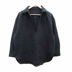 アパートバイローリーズ apart by lowrys カットソー スキッパーカラー 長袖 F 黒 ブラック /YKのサムネイル