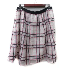 ペイトンプレイス PEYTON PLACE フレアスカート ミモレ ロング チュール チェック 15B XXL マルチカラー /YIのサムネイル
