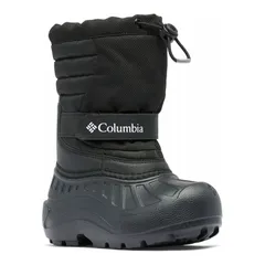 コロンビア レディース シューズ ブーツ・レインブーツ Columbia Youth Powderbug Snowlite Kids Boots Black White ホワイト
