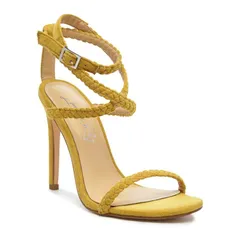 ロンドンラグ レディース シューズ パンプス サンダル スエード London Rag Sherri Suede Stiletto SlingBack Womensandals Yellow イエロー