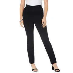 ロアマンズ レディース ボトムス カジュアルパンツ プラスサイズ トール Roamans Womens Plusize Tall Essential Stretch Yoga Pant Black ブラック