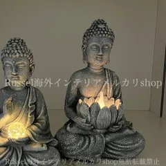 ガーデンライト 神様 仏陀 仏 ソーラー 太陽光 ガーデンオブジェ 置物 ガーデニング 雑貨 ガーデン雑貨 ガーデンインテリア ガーデン インテリア 庭の装飾 お洒落 おしゃれ 8-14