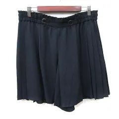 ペイトンプレイス PEYTON PLACE パンツ キュロット シフォン 13B XL 紺 ネイビー /YIのサムネイル
