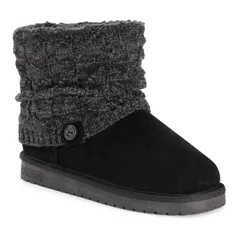 ムクルクス レディース シューズ ブーツ・レインブーツ Essentials by MUK LUKS Laurel Womens Winter Boots Black Heather ブラック