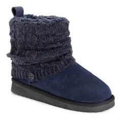 ムクルクス レディース シューズ ブーツ・レインブーツ Essentials by MUK LUKS Laurel Womens Winter Boots Navy ネイビー