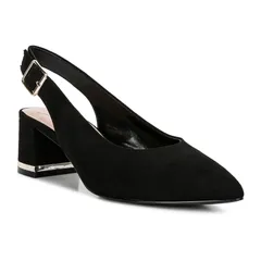 ロンドンラグ レディース シューズ パンプス サンダル ヒール London Rag Top Job Womens Block Heel Slingback Sandals Black ブラック
