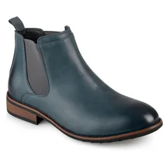 バンス メンズ シューズ ブーツ・レインブーツ チェルシーブーツ チェルシー Vance Co Landon Mens Chelsea Boots Navy ネイビー