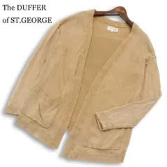 The DUFFER of ST.GEORGE ダファー オブ セントジョージ 春夏★ ウォッシュ加工 リネン カーディガン 羽織り Sz.M メンズのサムネイル