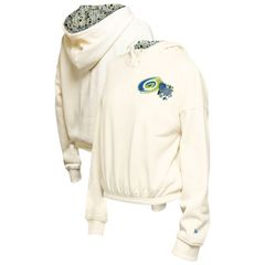 뉴 엘라 여성 탑스 티셔츠 플라워 무늬 크롭드 플라워 파커 Womens New Era Cream Carolina Hurricanes Glam Game Quart