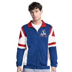 スターター メンズ アウター ジャケット・ブルゾン ヴィンテージ ロゴ MensStarter Navy New England Patriots Contender Vintage Logo Fulのサムネイル