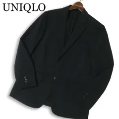 25SS★ UNIQLO ユニクロ 通年 感動ジャケット★ テーラード ジャケット Sz.L メンズ 黒