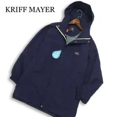 【新品 未使用】 KRIFF MAYER クリフメイヤー 通年★ ゆったり マウンテン パーカー ジャケット Sz.M メンズ 紺 アウトドアのサムネイル