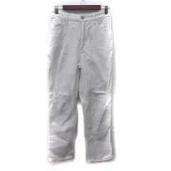 グローバルワーク GLOBAL WORK テーパードパンツ ハイウエスト L 白 ホワイト /YI