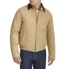 ドッカーズ メンズ アウター ジャケット・ブルゾン コーデュロイ コットン Mens Dockers Filled Cottontwill Bomber with Corduroy Collar Haのサムネイル