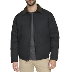 ドッカーズ メンズ アウター ジャケット・ブルゾン コーデュロイ コットン Mens Dockers Filled Cottontwill Bomber with Corduroy Collar Blのサムネイル