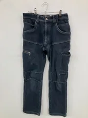 FieldCore フィールドコア カーゴパンツ M ネイビー フルレングス コットン 裏起毛 無地 スタンダード ストレート レギュラー