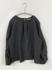 OPAQUE.CLIP オペークドットクリップ シャツ/ブラウス 40/L ブラック 無地 ミドル丈 長袖