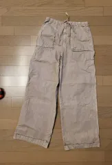 ザラキッズ ブラウンピンク 13-14歳 サイズ ワイド カーゴ コットン パンツ