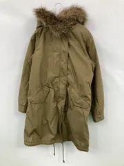 UNIQLO ユニクロ モッズコート カーキ コットン 無地 ミドル丈 フードあり