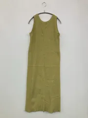 Mila Owen ミラオーウェン ワンピース 1 ライトグリーン コットン ナイロン 無地 袖なし ロング・マキシ丈 タイト