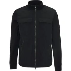 バブアー メンズ アウター パーカー・スウェット キルティング シャツ Barbour International Mens Ethan Quilted Sweatshirt Black BK11 ブのサムネイル